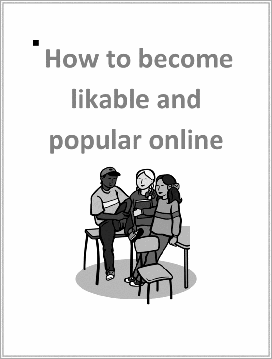 Product picture How to become likable online